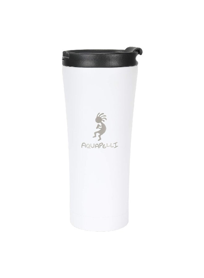 Aquapelli C116 Double Walled Insulated Travel Mug Arctic White and Black 480 ml 90049 - Image 1